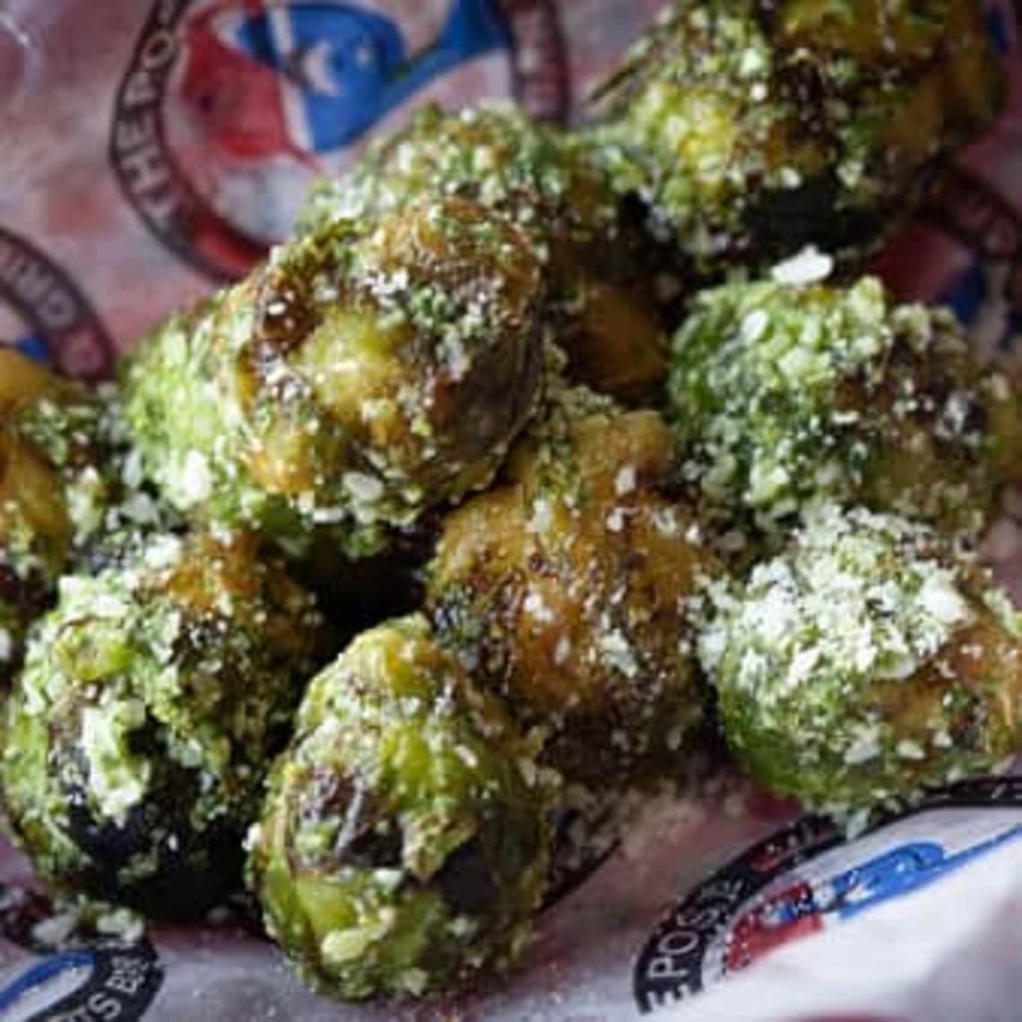 Order Fried Brussel Sprouts food online from The Post Sports Bar & Grill store, Maplewood on bringmethat.com