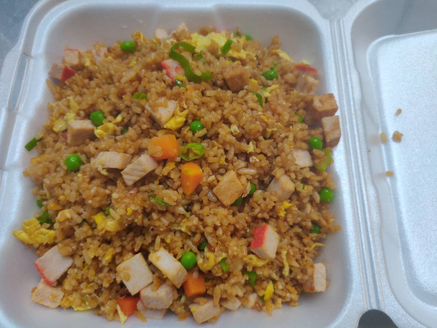 Order F3. Pork Fried Rice food online from Sam Cafe store, Houston on bringmethat.com