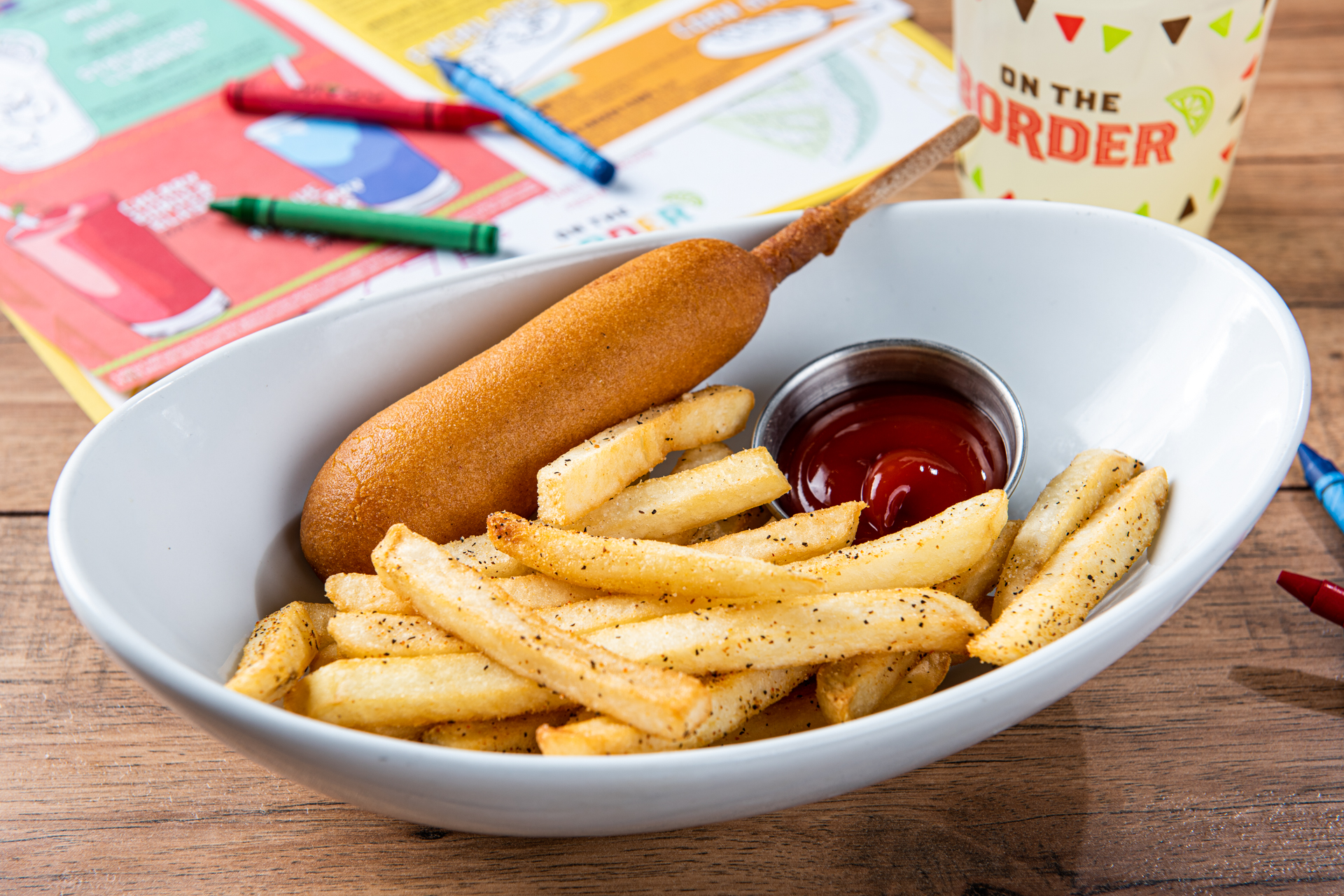Order Kid's Corn Dog food online from On The Border store, Las Vegas on bringmethat.com