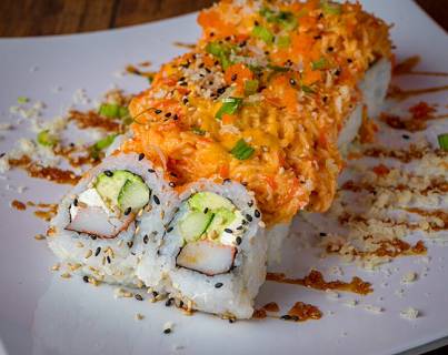 Order Volcano Roll food online from Sushi Runner Express store, South Miami on bringmethat.com