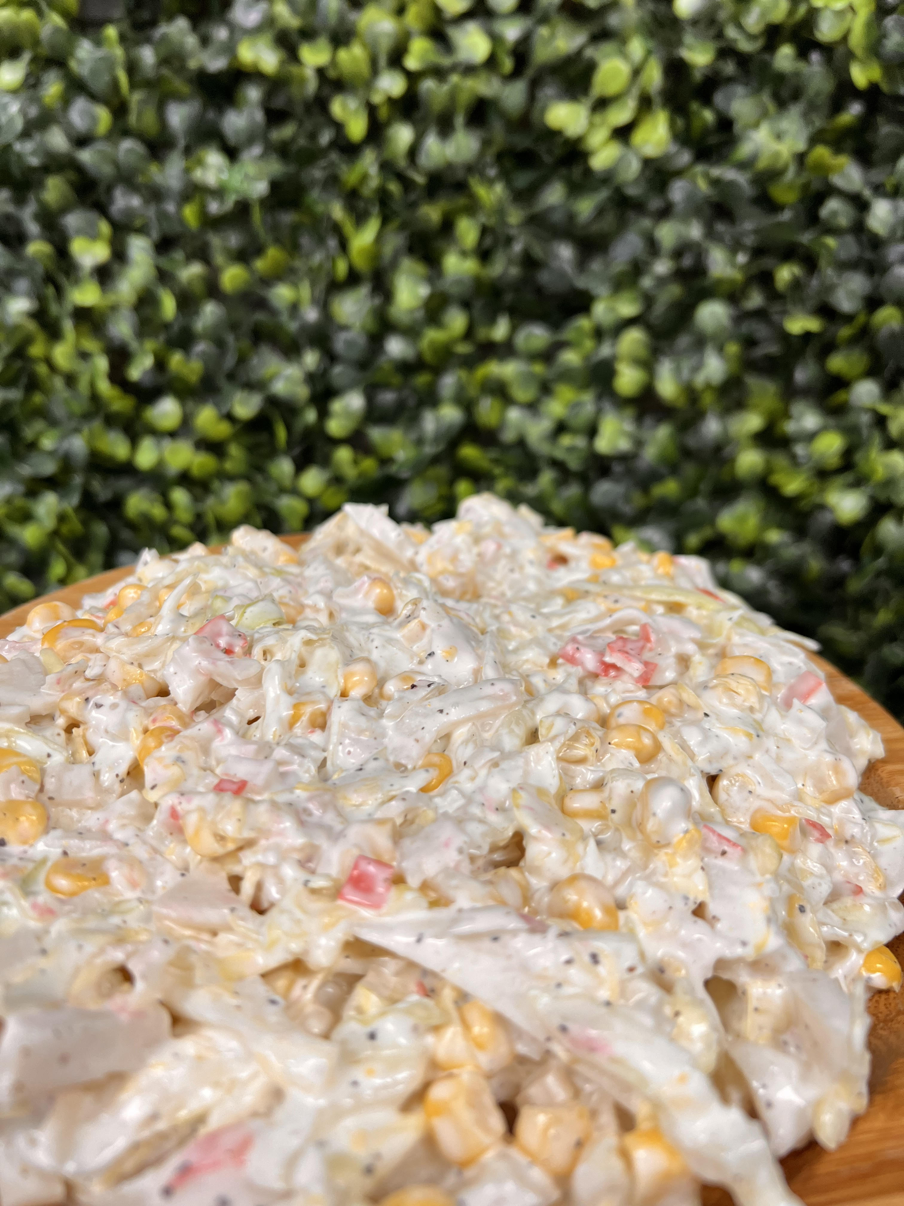 Order Crab Salad - 1 LB food online from Ossys Bakery store, Glendale on bringmethat.com