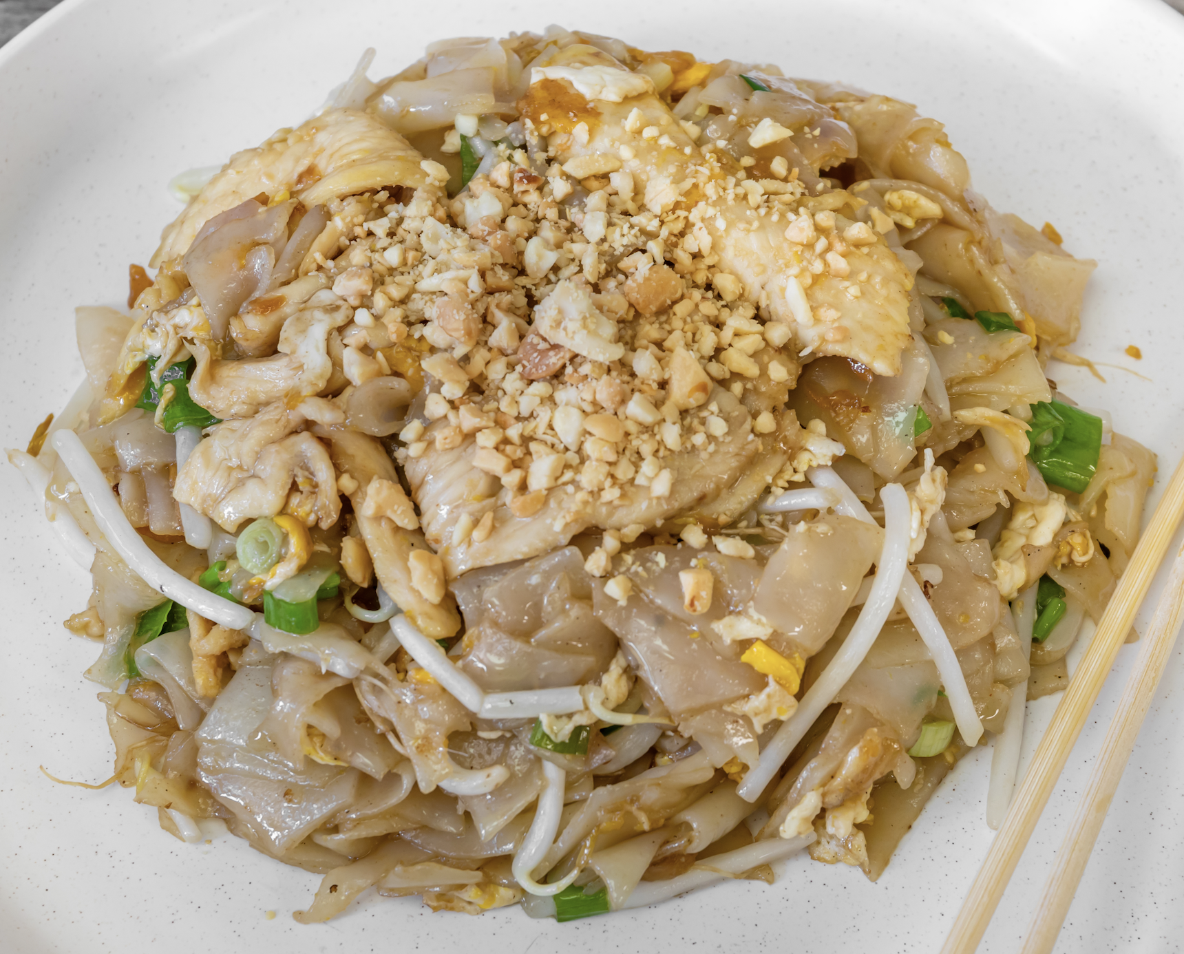 Order Kai Kua Noodle (** Peanut Allergy) food online from Sriracha Thai Restaurant store, Carson on bringmethat.com