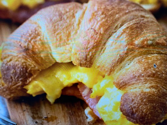 Order BECON-EGG & CHEESE IN CROISSANT BREAD food online from Juice store, Brooklyn on bringmethat.com