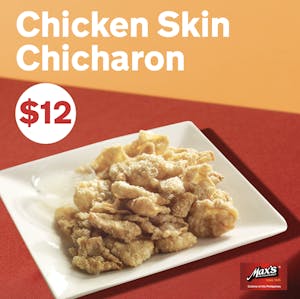 Order Chicken Skin Chicharon food online from Max's Restaurant store, Chicago on bringmethat.com