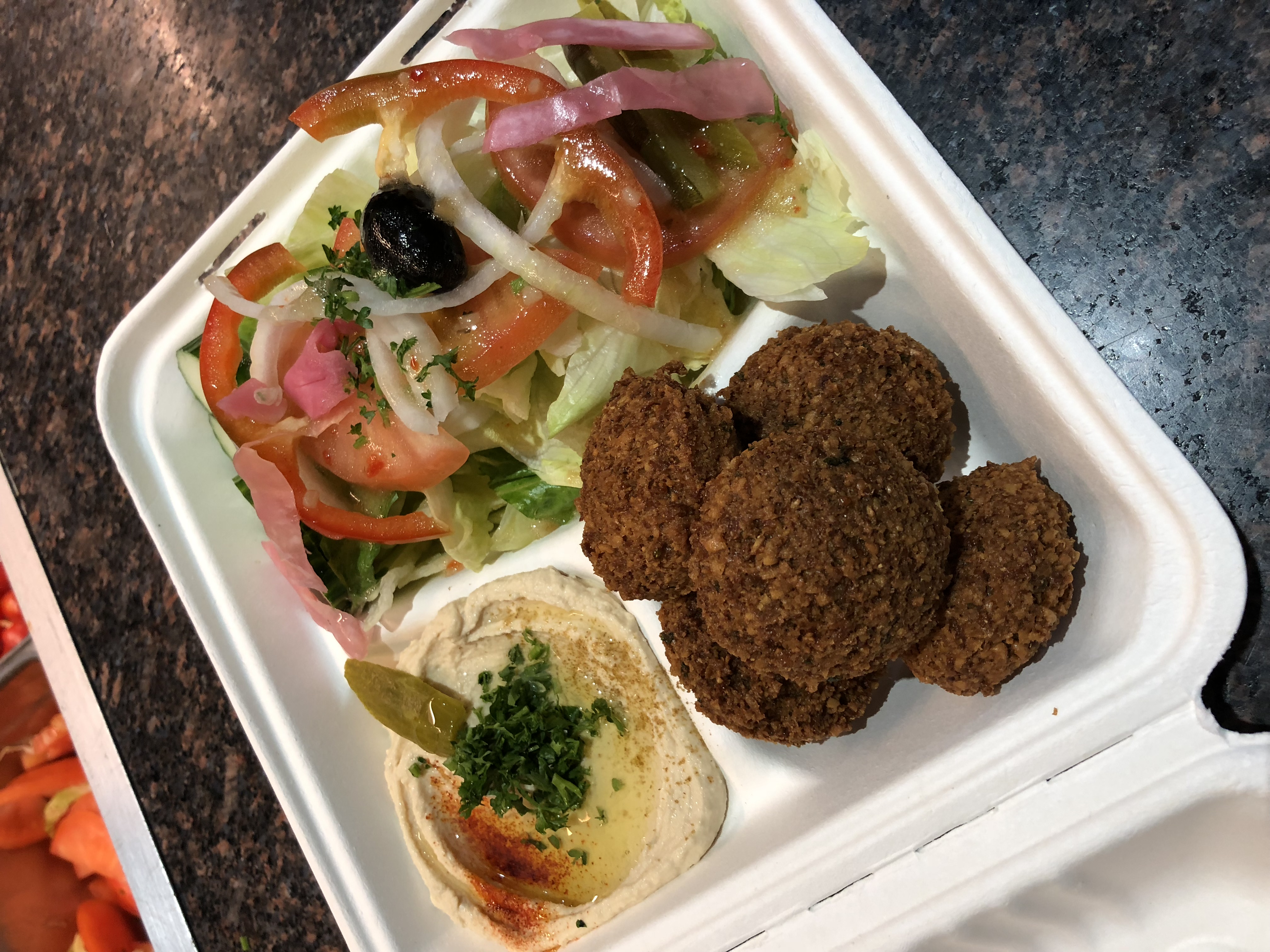 Order Falafel Combo food online from Aladdin Crown Pizza store, New Haven on bringmethat.com
