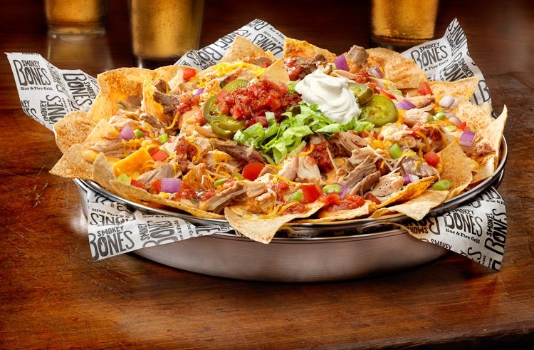 Order Loaded Nachos food online from Smokey Bones Barbeque & Grill store, Greensburg on bringmethat.com