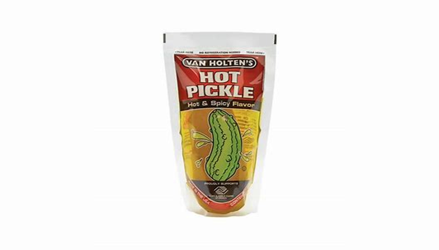 Order Van Holten's Pickle-in-a-Pouch, Hot Flavor food online from Neomunch store, Warren on bringmethat.com