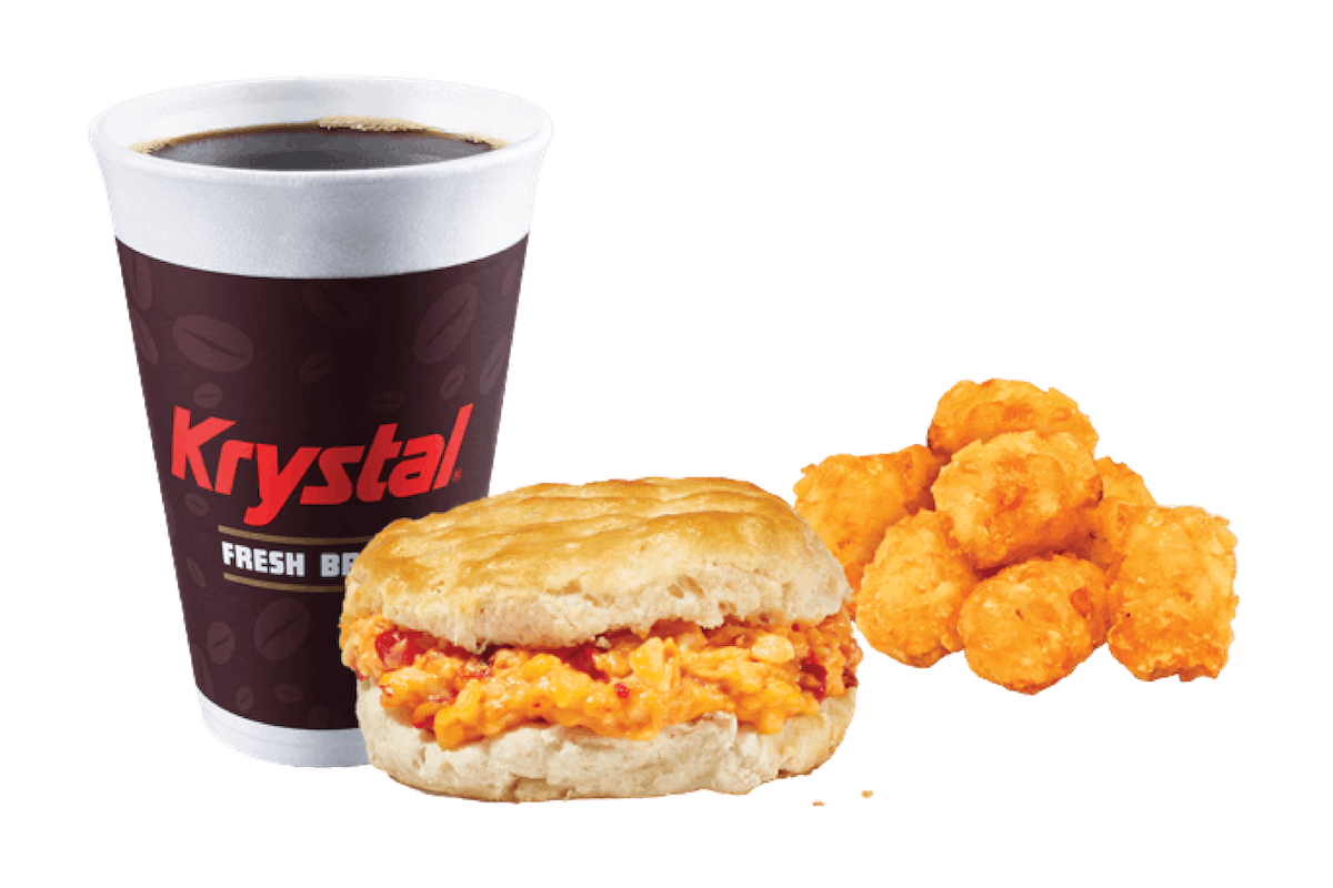 Order PIMENTO CHEESE BISCUIT COMBO food online from Krystal store, Calhoun on bringmethat.com