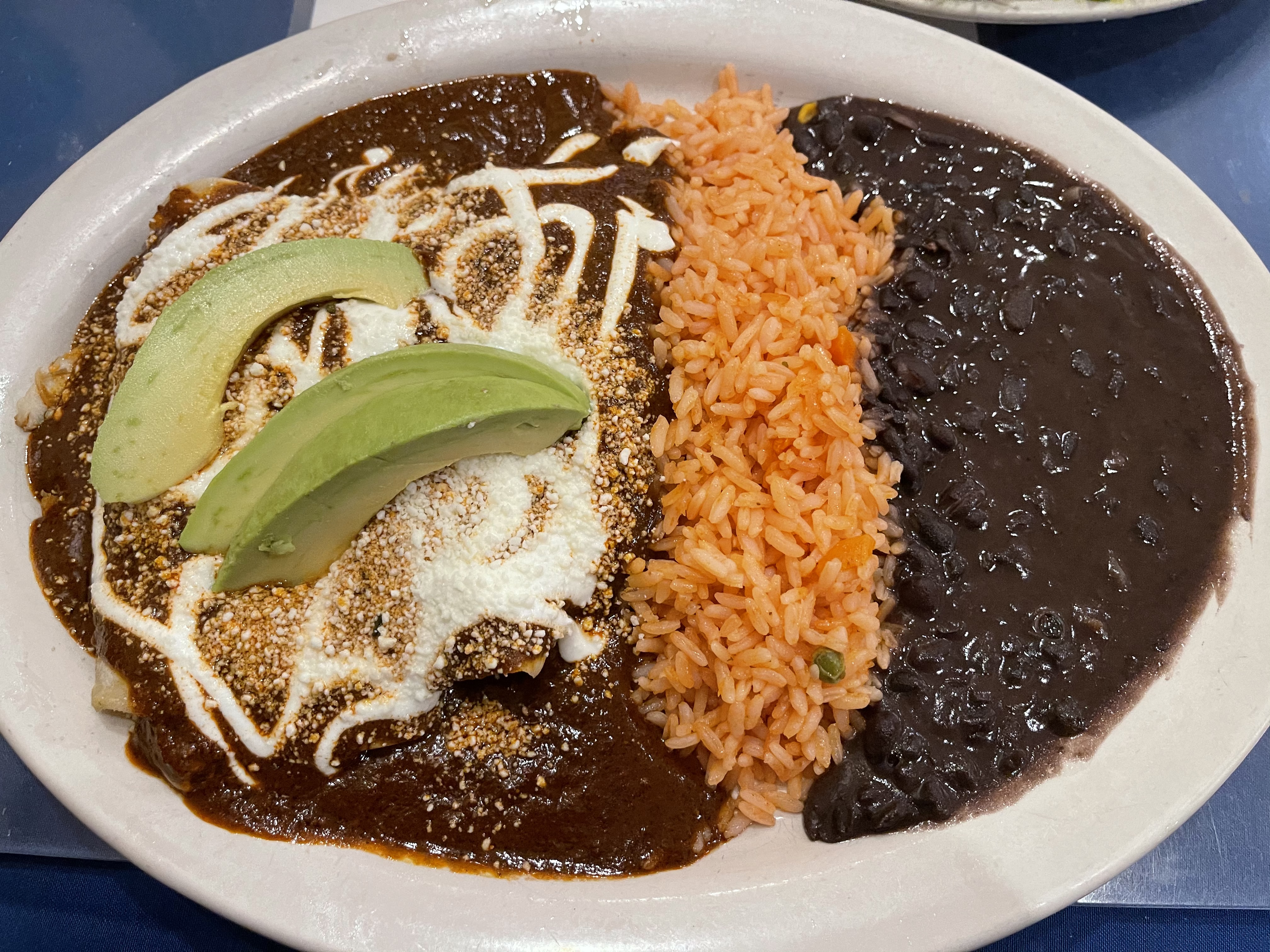 Order Enchiladas De Mole  food online from Puebla Seafood store, Jackson Heights on bringmethat.com