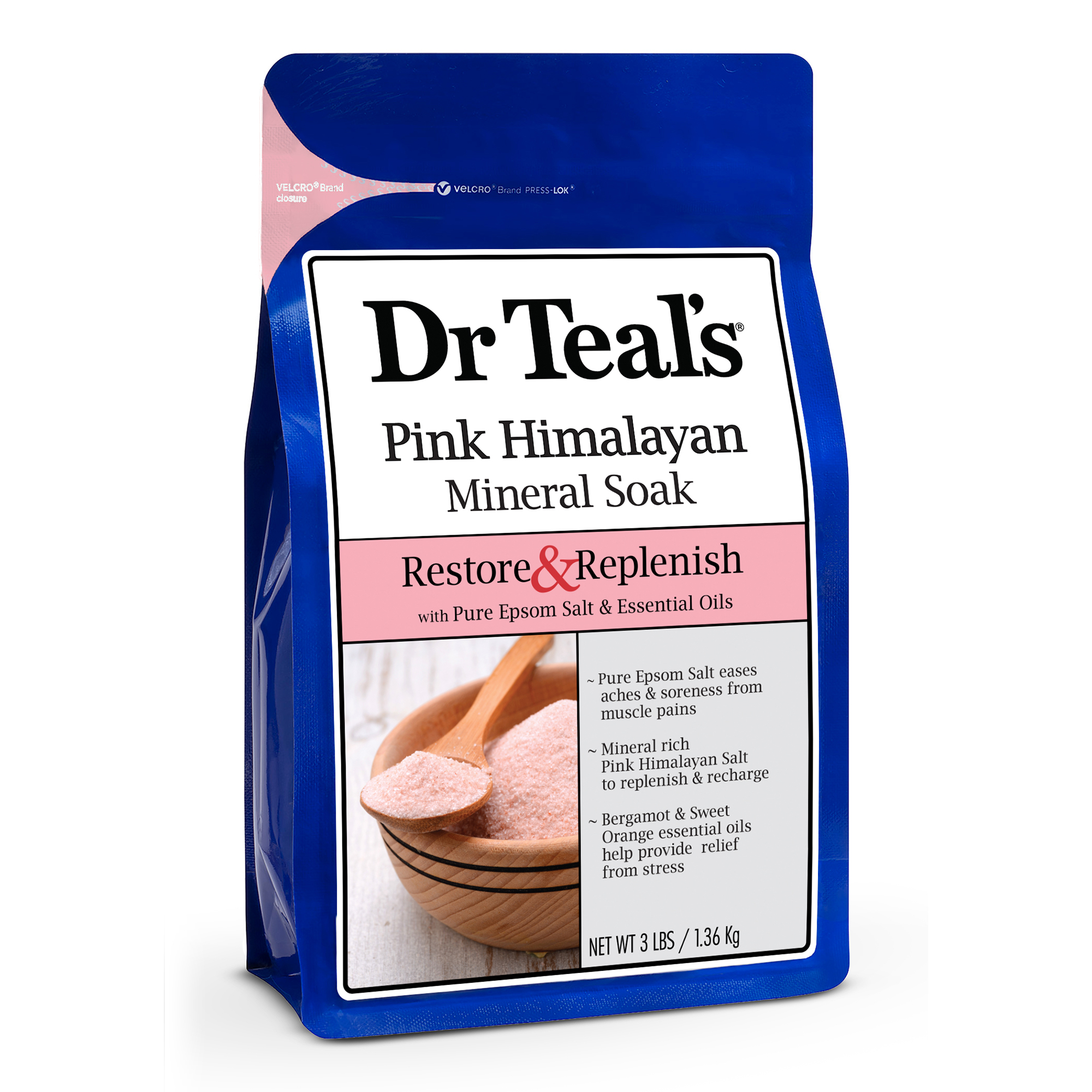 Order Dr Teals Mineral Soak - Pink Himalayan, 3 lbs food online from Rite Aid store, ELMIRA on bringmethat.com