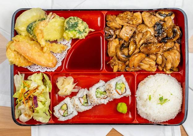 Order Chicken Teriyaki Bento Combo food online from Sushi House Mom's store, El Paso on bringmethat.com