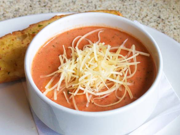 Order CREAMY TOMATO BASIL SOUP - Small Basil Soup food online from Black Walnut Cafe store, The Woodlands on bringmethat.com
