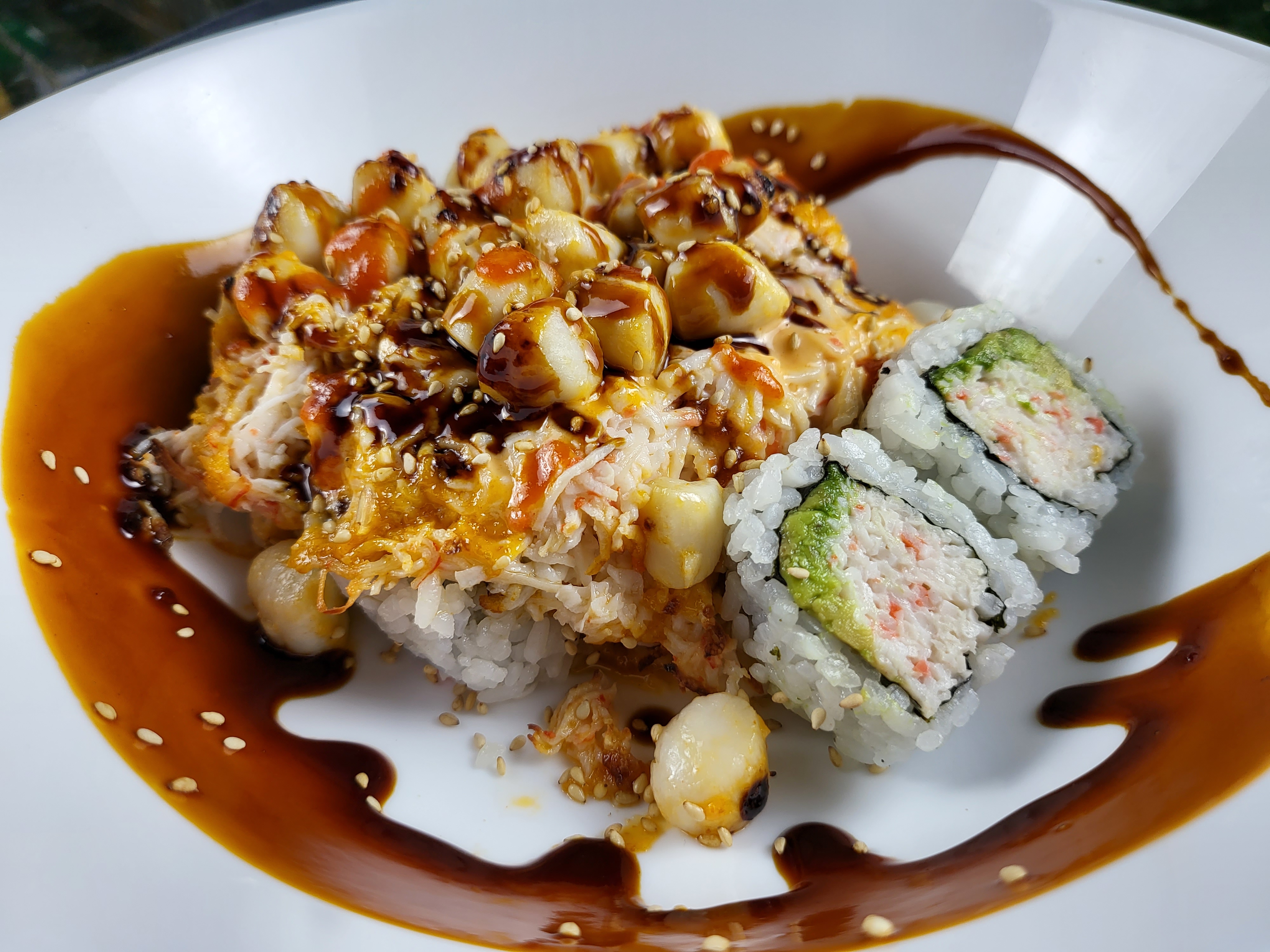 Order Volcano Roll food online from Kaze Sushi & Hibachi store, Mesquite on bringmethat.com