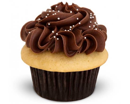 Order Vanilla Chocolate Cupcake food online from Trophy Cupcakes store, Seattle on bringmethat.com