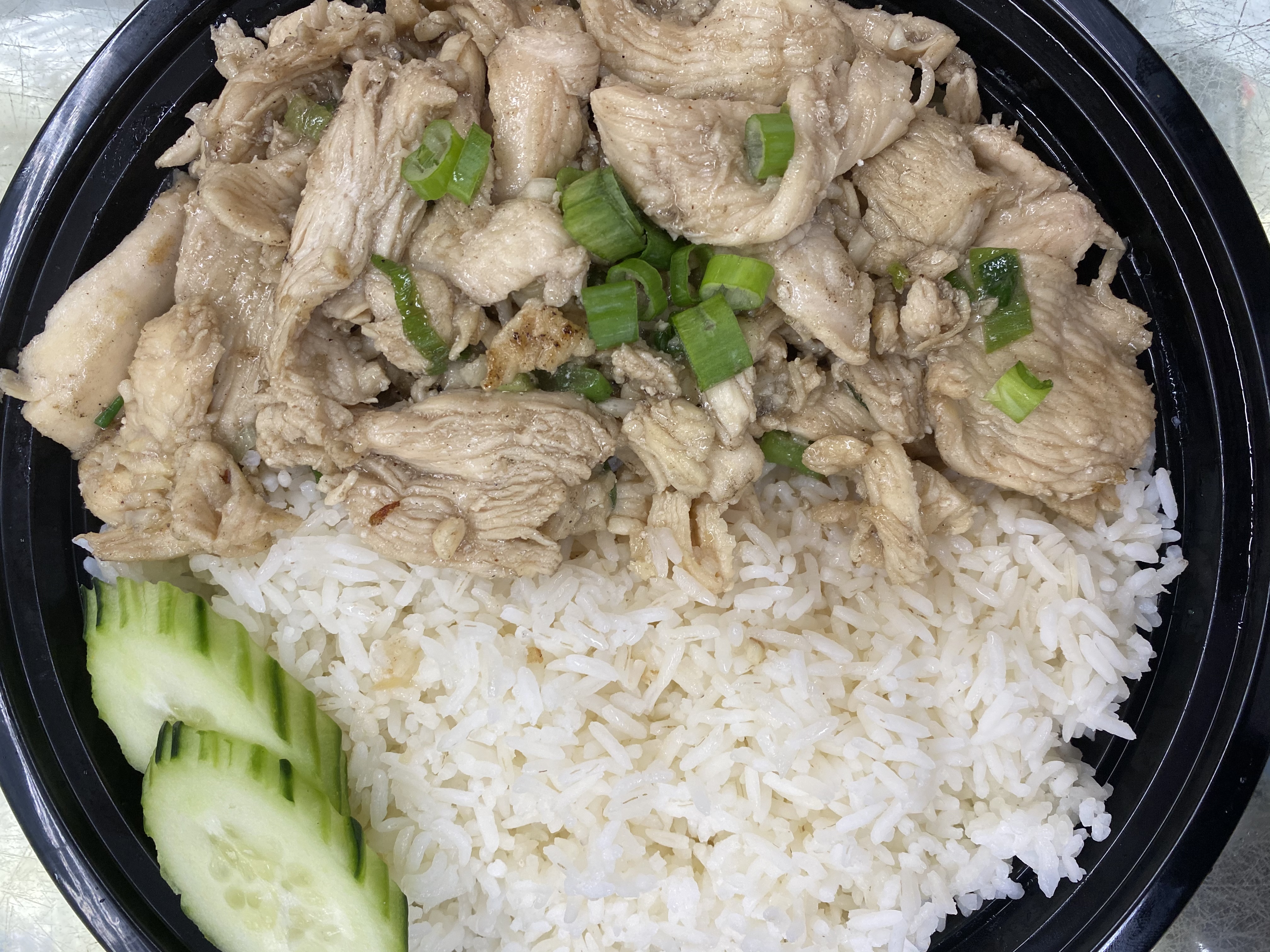 Order Garlic Chicken Over Rice  food online from Lucky Deli store, Los Angeles on bringmethat.com