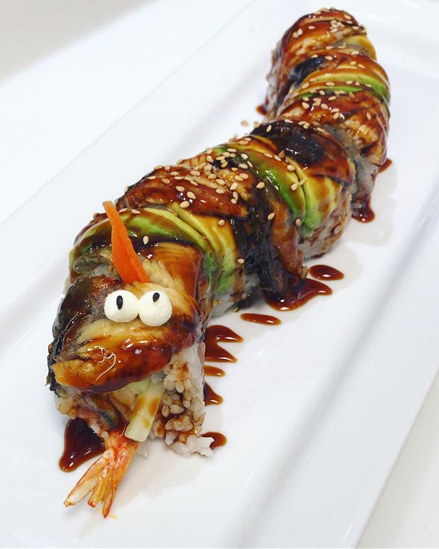 Order Super Dragon Roll food online from Poke Sushi Roll store, Dallas on bringmethat.com