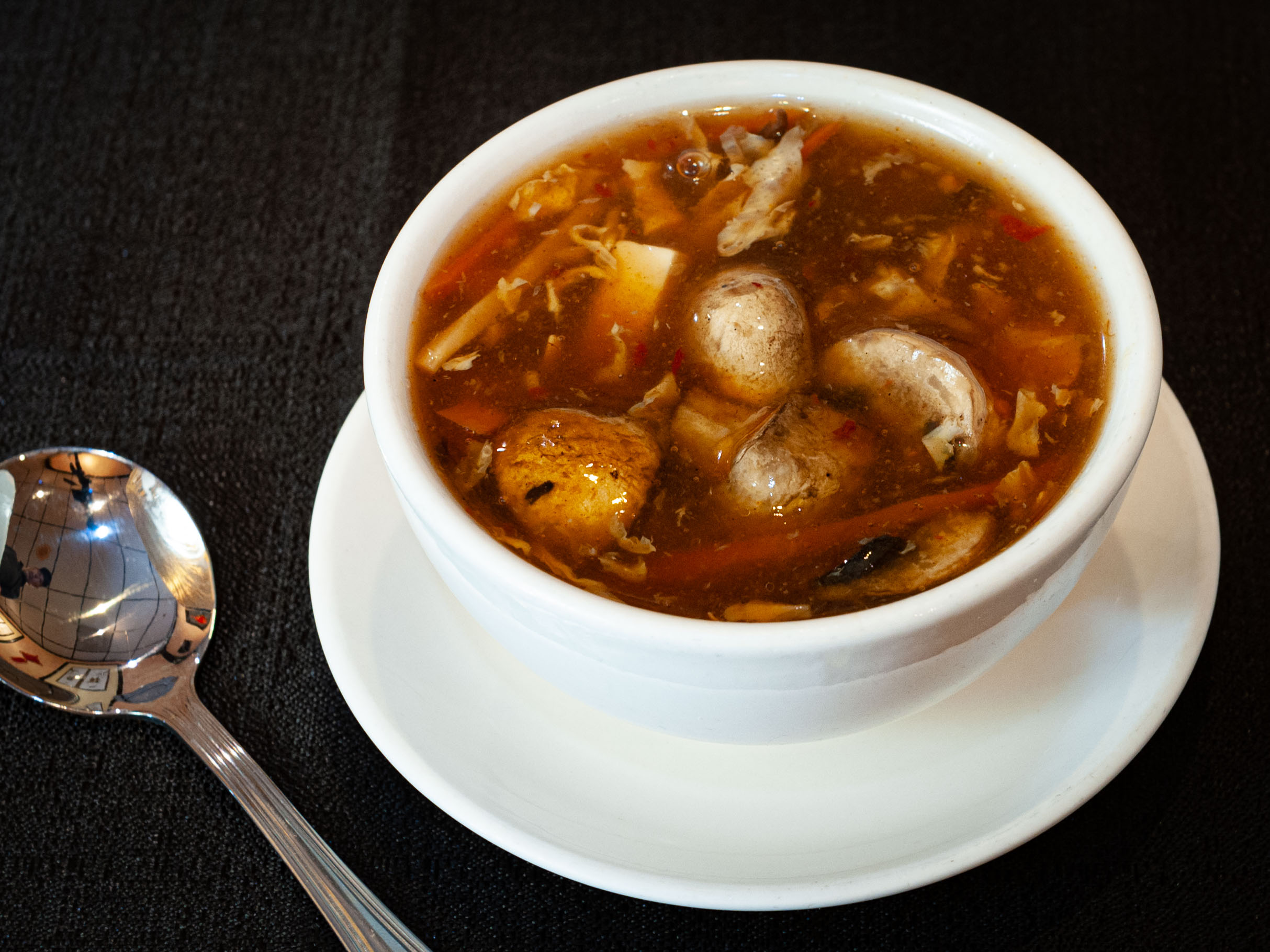Order Hot and Sour Soup food online from Cheng's Chinese Restaurant store, Lake Mary on bringmethat.com
