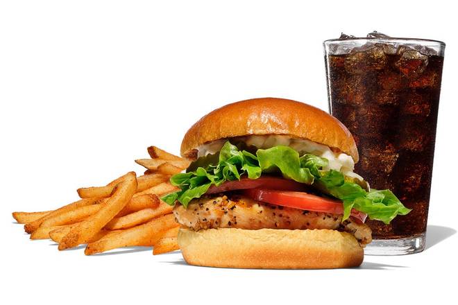 Order Grilled Chicken Sandwich Combo food online from Hat Creek Burger Co. store, Austin on bringmethat.com