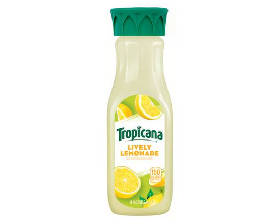 Order Tropicana Lemonade - 12oz Bottle food online from Jonathan Sandwich House store, Alameda on bringmethat.com