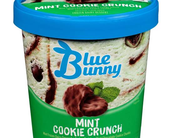 Order Blue Bunny Mint Cookie Crunch , 16 fl oz food online from Abc Discount Store store, San Diego on bringmethat.com
