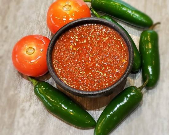 Order Spicy Salsa food online from Amigos/Kings Classic store, Lincoln on bringmethat.com