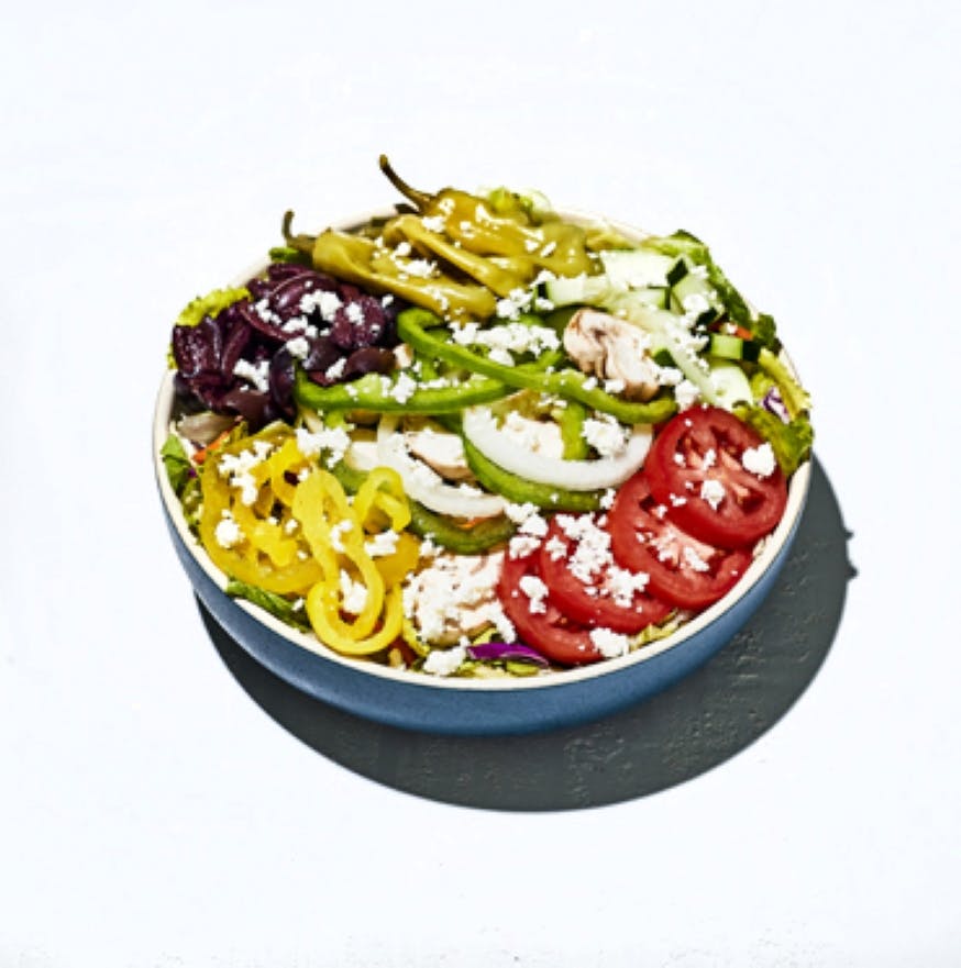 Order Greek Salad - Lil' food online from Mellow Mushroom Pizza Bakers store, Denver on bringmethat.com