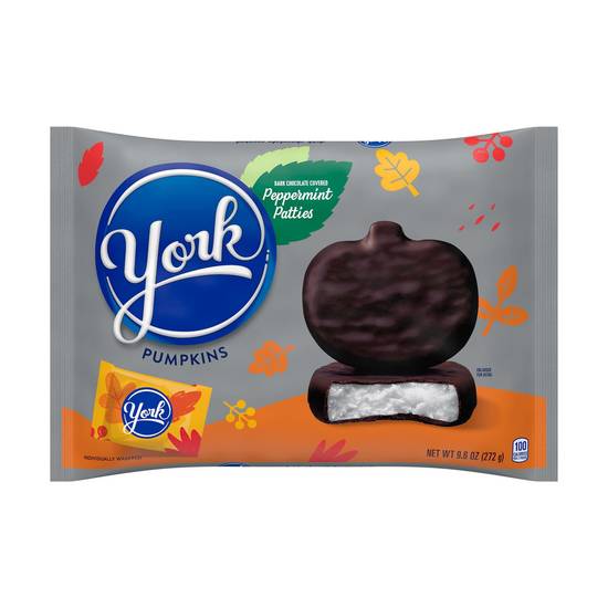 Order YORK Dark Chocolate Peppermint Patties Pumpkins Candy, 9.6 OZ food online from CVS store, STERLING HEIGHTS on bringmethat.com