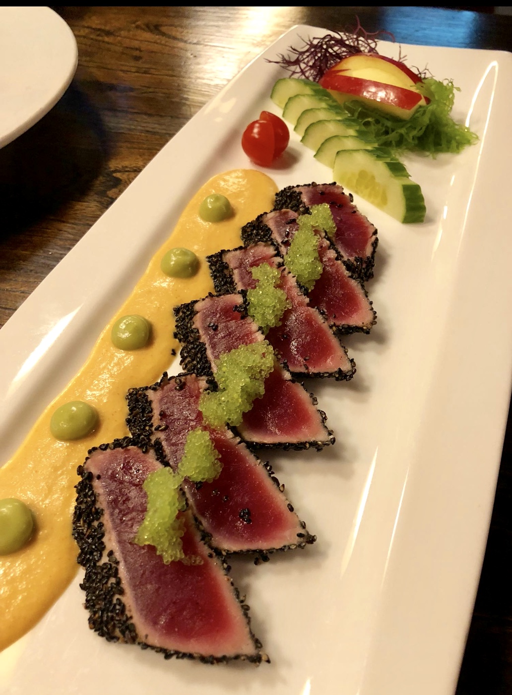 Order Black Sesame Tuna (App) 6pcs food online from Sachi asian bistro store, New York on bringmethat.com