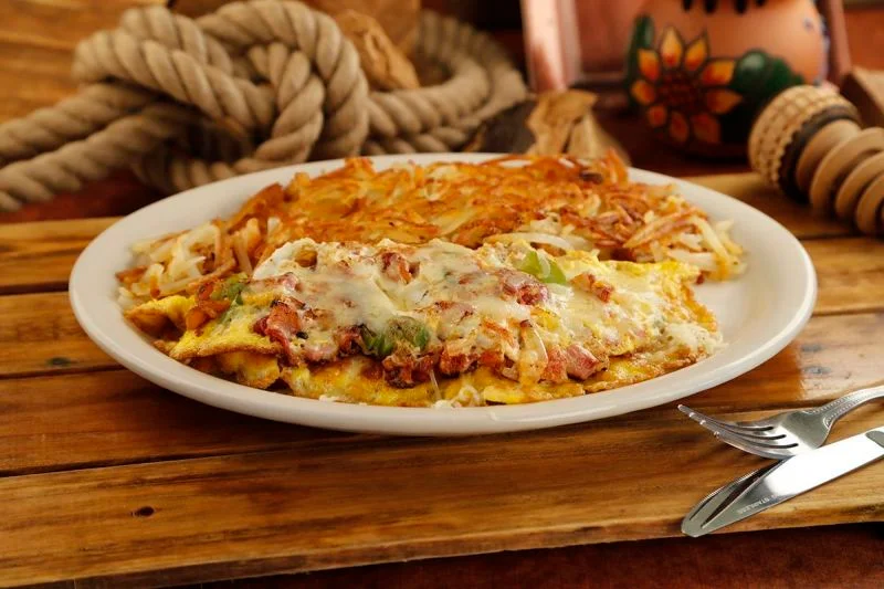Order Works Omelet Plate food online from Mexico Lindo store, Rancho Cucamonga on bringmethat.com