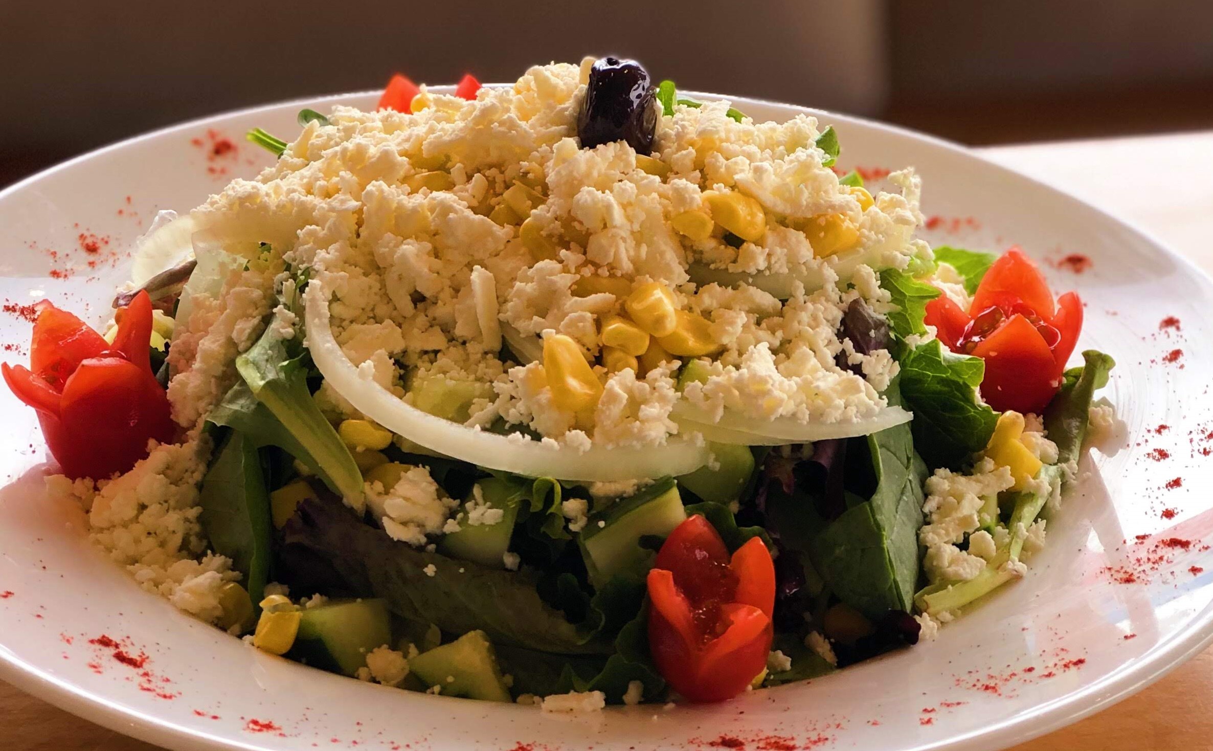 Order Mediterranean Salad Salad food online from Zara Cafe Grill store, Staten Island on bringmethat.com