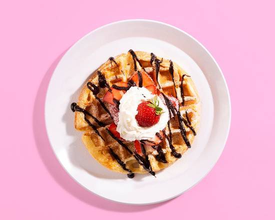 Order Strawberry Chocolate Waffle food online from Wanna Waffle store, Mount Vernon on bringmethat.com