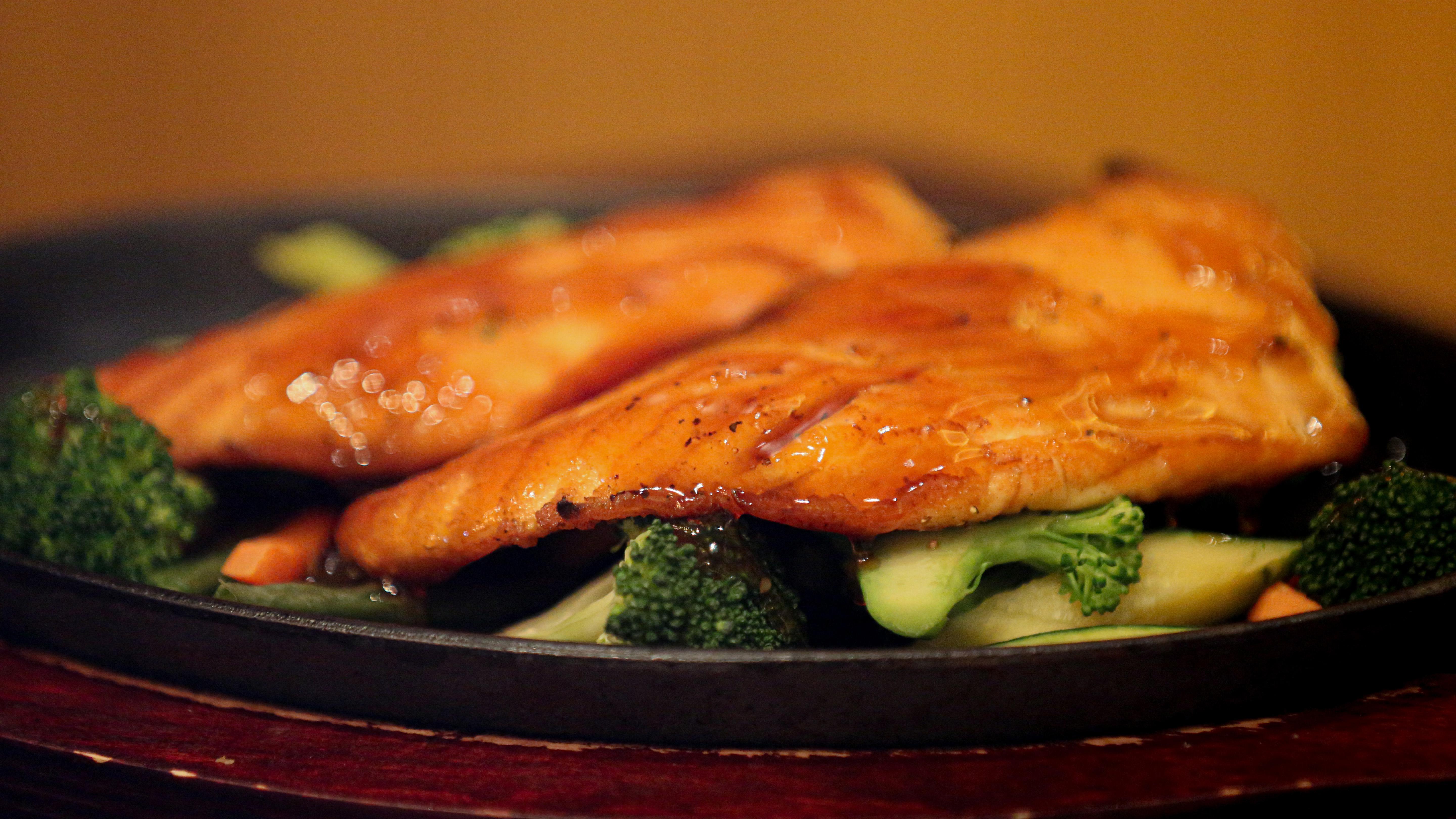 Order Salmon Teriyaki food online from MoCA Asian Bistro - Queens store, Forest Hills on bringmethat.com