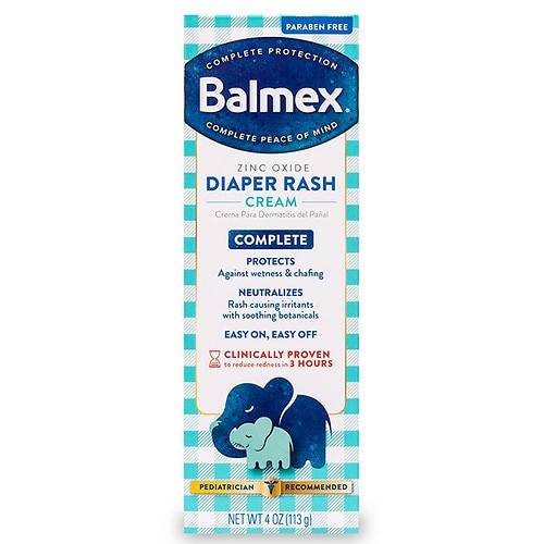 Order Balmex Complete Protection Diaper Rash Cream with Zinc Oxide Unscented - 4.0 oz food online from Walgreens store, Brookhaven on bringmethat.com