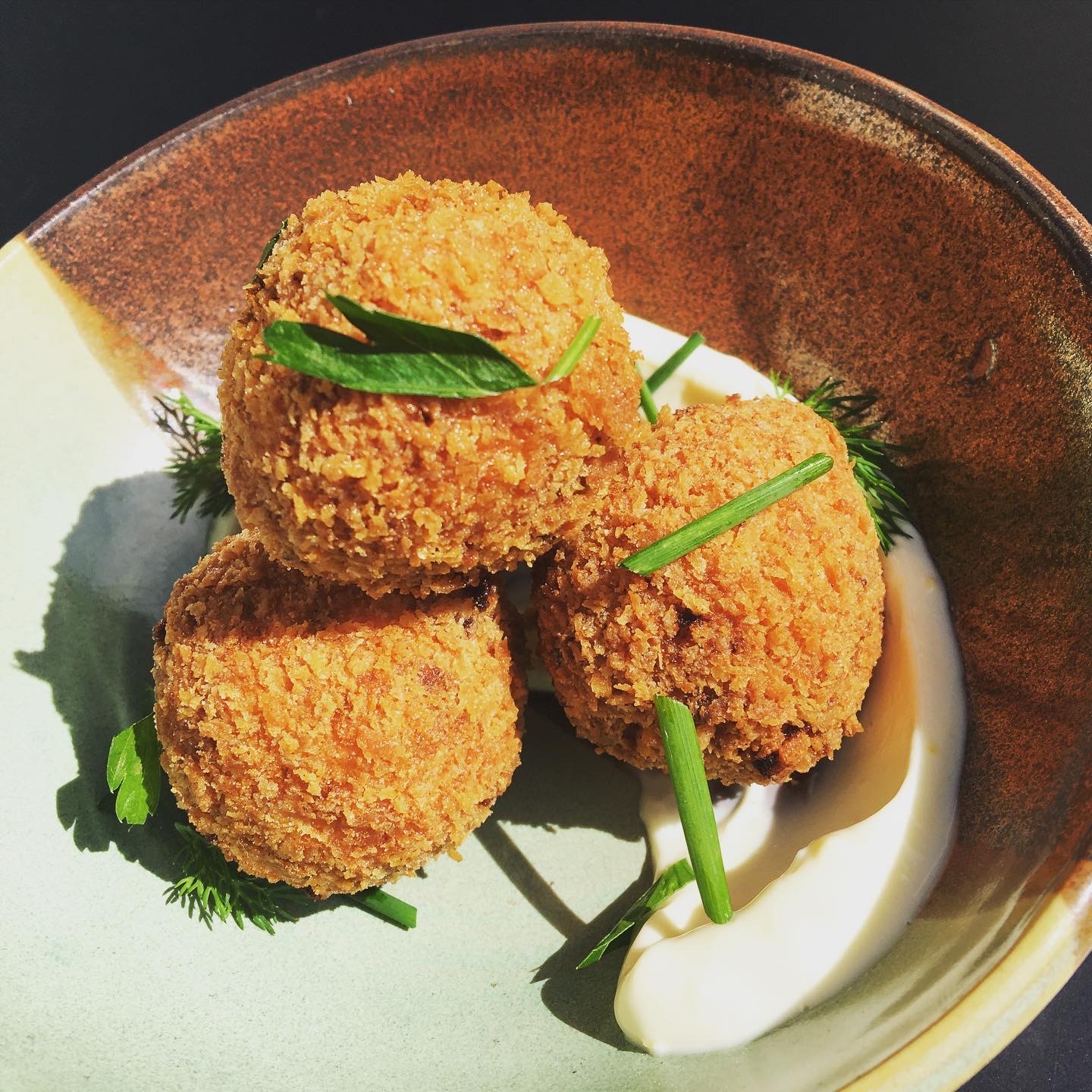 Order Calabrian Chile Arancini food online from Timber & Salt store, Redwood City on bringmethat.com