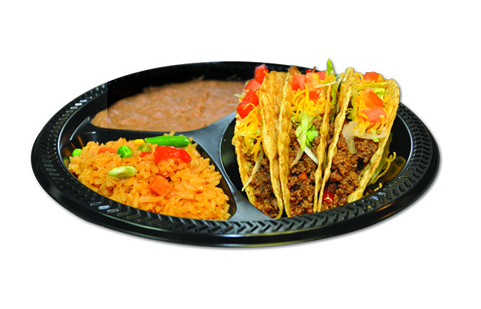 Order 3. Crispy Taco Platter Combo food online from Tacos Y Mas - Richardson store, Richardson on bringmethat.com