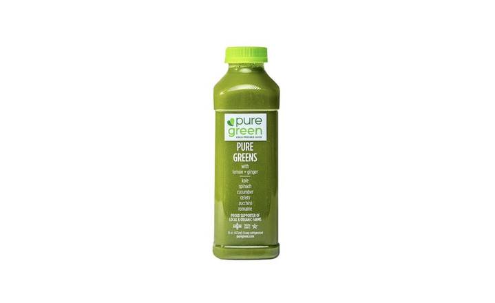 Order Pure Green with Lemon & Ginger Cold Pressed Juice (Nutrient Dense) food online from Pure Green store, Chicago on bringmethat.com