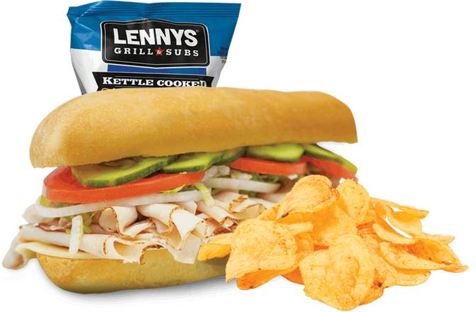 Order 5" Mile High Turkey with Chips food online from Lennys Grill & Subs store, Knoxville on bringmethat.com