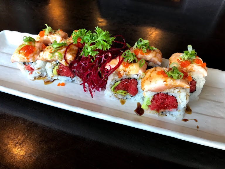 Order Kamikaze Special Roll food online from Sushi Nori store, Escondido on bringmethat.com