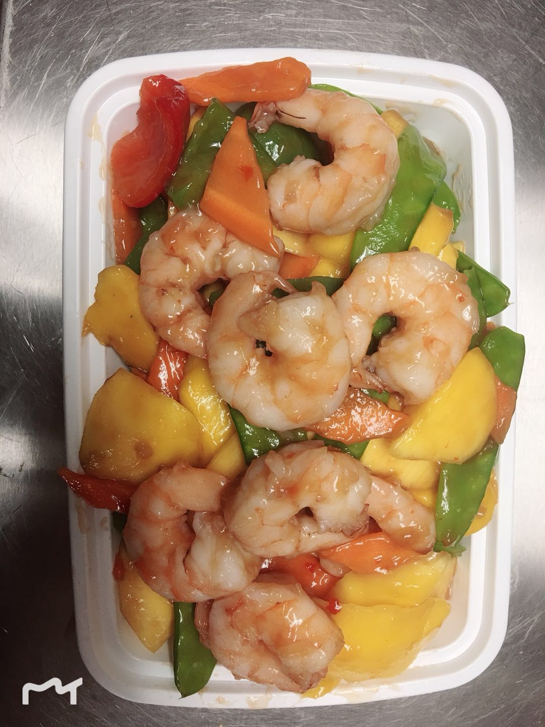Order 15. Mango Shrimp food online from Chen's Yummy House store, Dumont on bringmethat.com