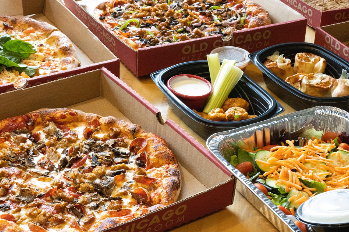 Order PIZZA PARTY TO-GO food online from Old Chicago 32 store, Roseville on bringmethat.com