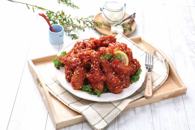 Order Crispy Yangnyeom Chicken (Full) food online from Vons Chicken store, Vallejo on bringmethat.com