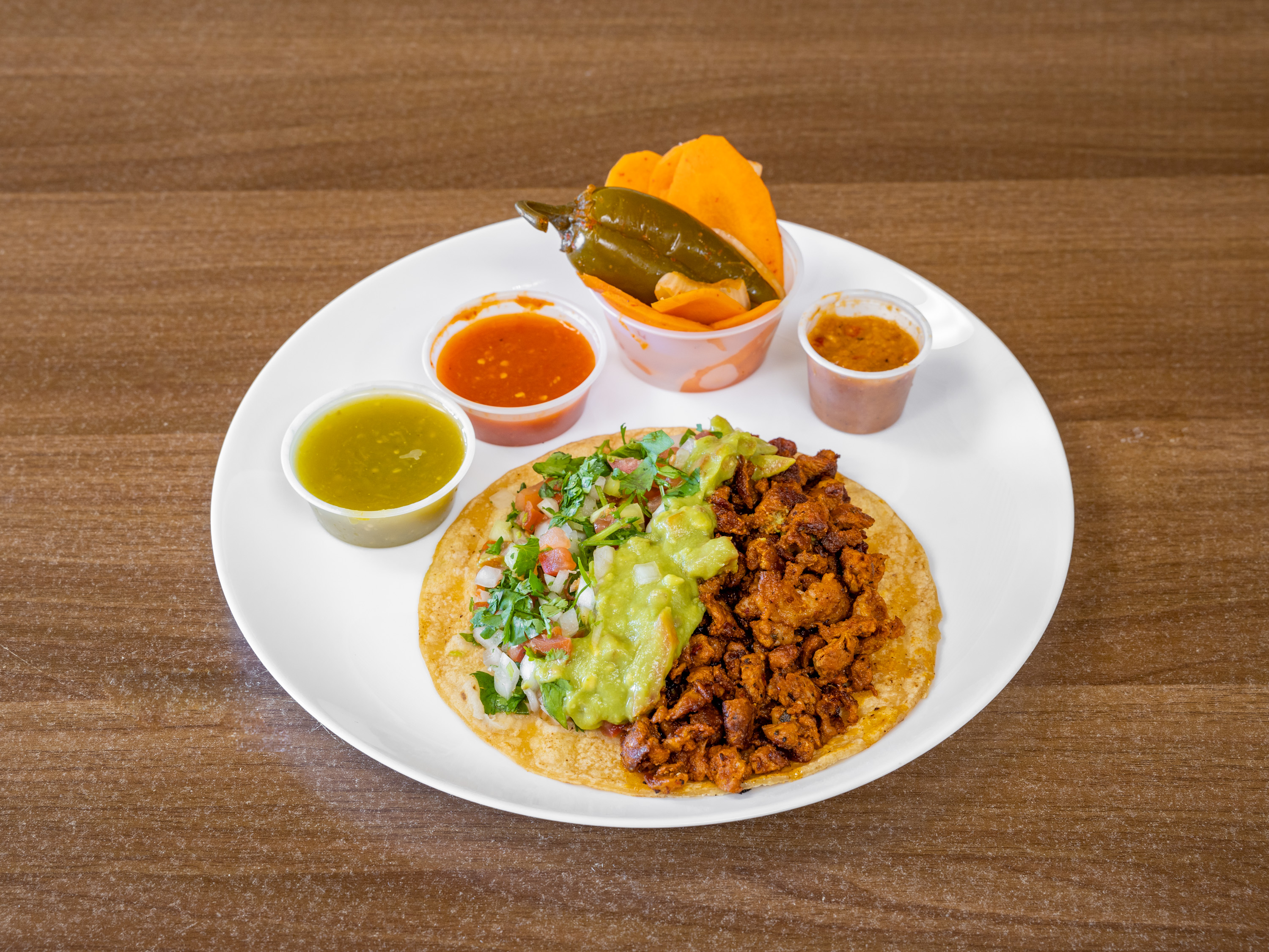 Order Adobada Taco food online from Albertacos Mexican Food store, Orange on bringmethat.com