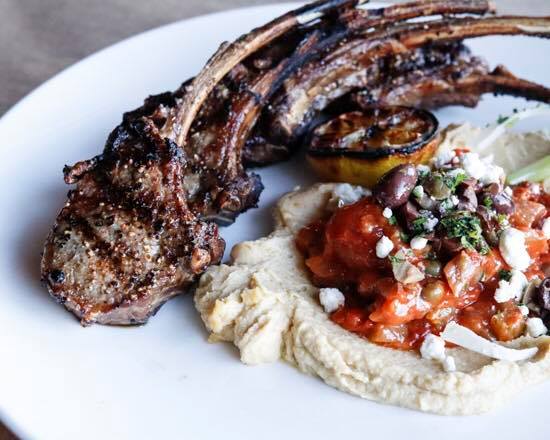 Order Grilled Rack of Lamb Chops with Chickpea Puree food online from Rochester Bistro store, Rochester on bringmethat.com