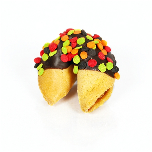Order Chocolate Covered Fortune Cookies Fallfetti food online from Fancy Fortune Cookies store, Indianapolis on bringmethat.com