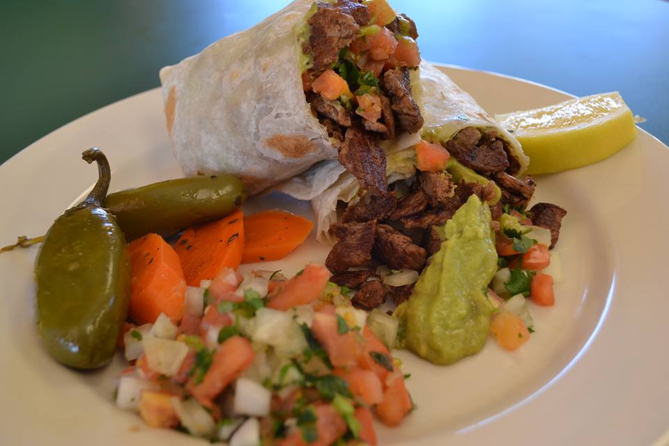 Order Carne Asada Burrito food online from Los Cuates store, Raleigh on bringmethat.com
