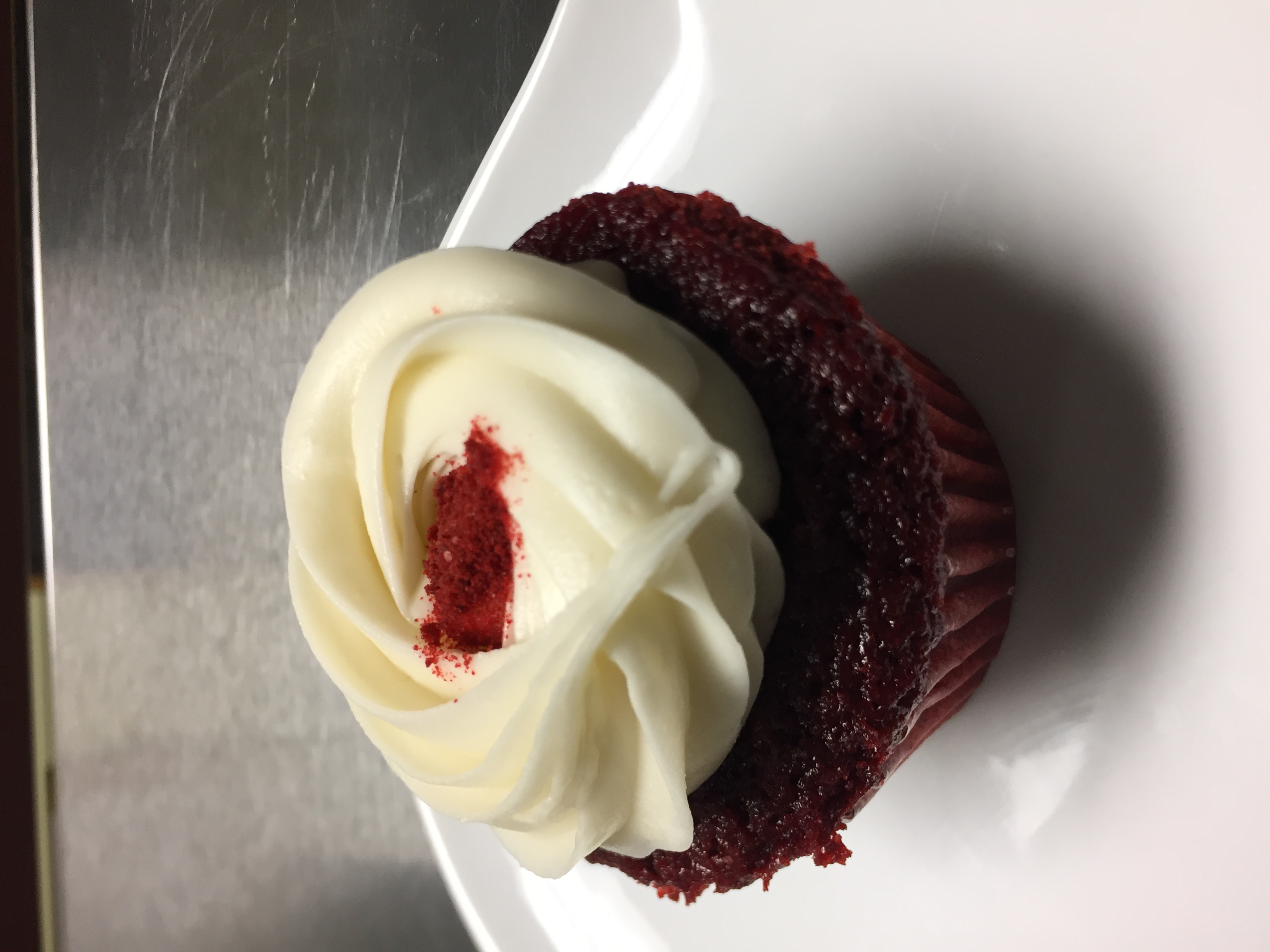 Order Red Velvet Cupcake food online from Cosmic Cookie Bakery store, Charlotte on bringmethat.com