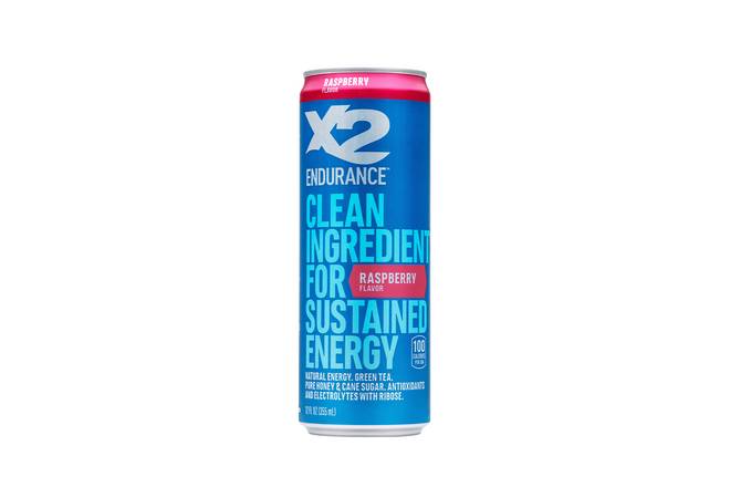 Order X2 ENDURANCE™ Clean Energy Drink - Raspberry food online from Subway store, El Monte on bringmethat.com