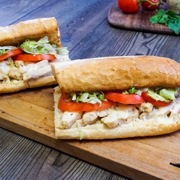 Order Chicken Hoagie - Whole 13" food online from Fox Pizza Den store, Bedford on bringmethat.com