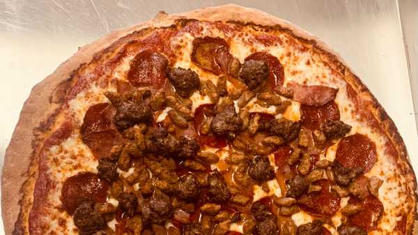 Order Large 14" All Meats Pizza food online from Pizza Express store, Atascadero on bringmethat.com