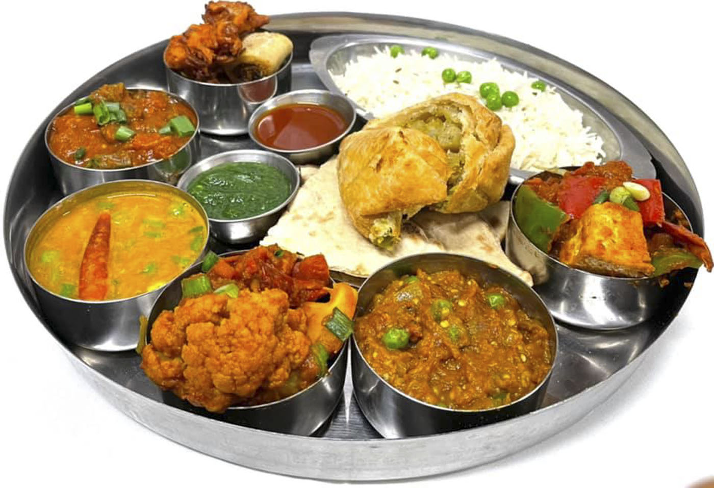 Order Vegan Thali For 2 food online from Himalayan Grill store, Flagstaff on bringmethat.com